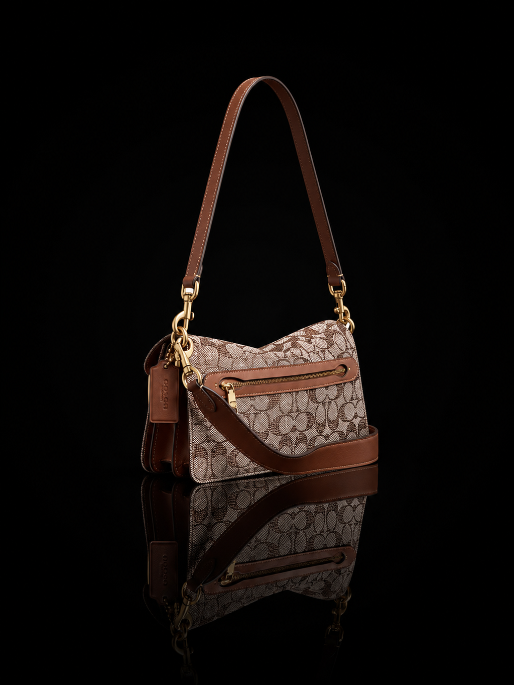 Signature Pattern Shoulder Purse