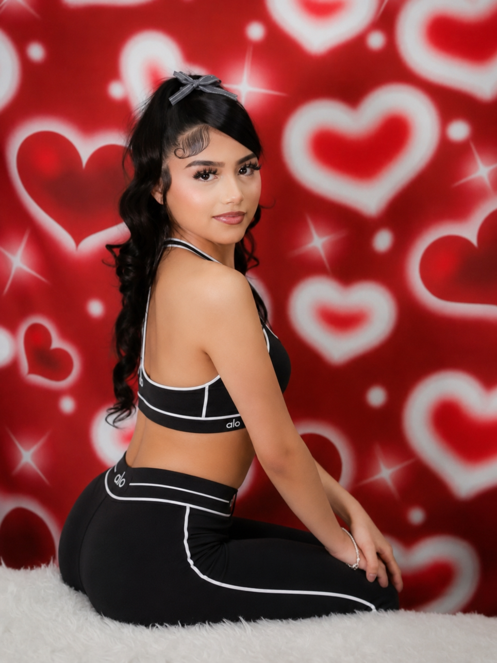 Alo-Inspired Activewear Set – Bra & Leggings