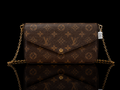 Designer-Inspired Monogram Chain Crossbody Bag