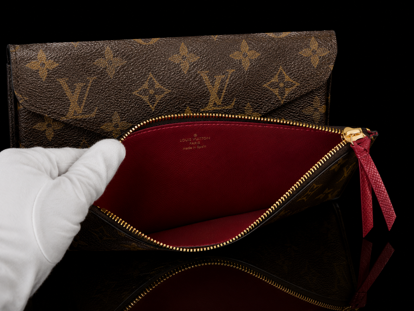 Designer-Inspired Monogram Chain Crossbody Bag