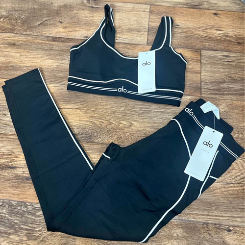 Alo-Inspired Activewear Set – Bra & Leggings
